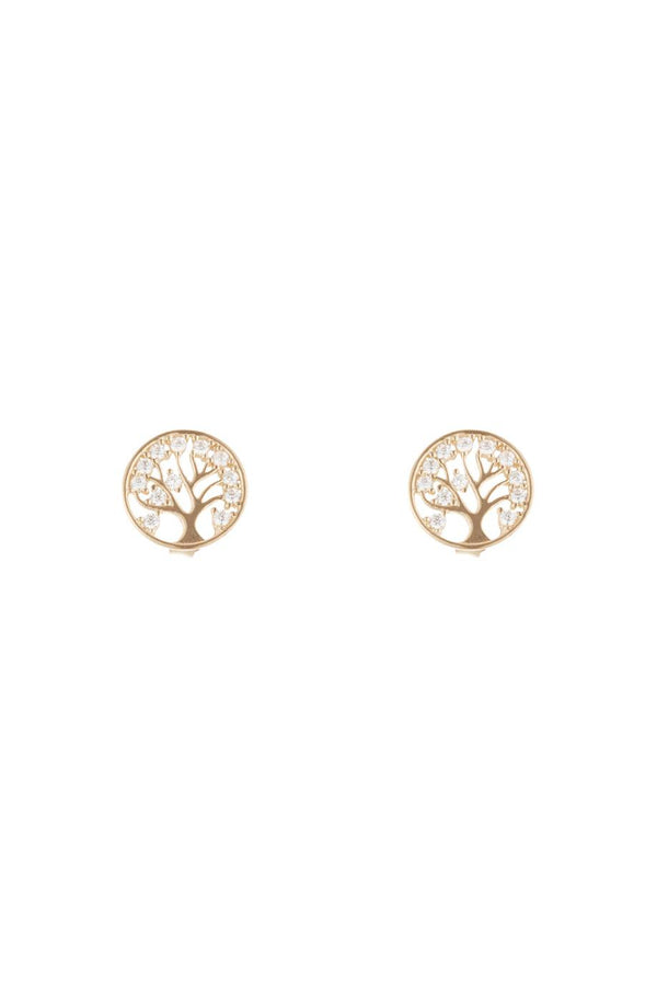 Pendientes “Árbol de la Vida” Oro Amarillo 375/1000 y Circonitas