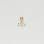 Bijou Cartilage Unitaire "Trinity" - Or Jaune 375/1000