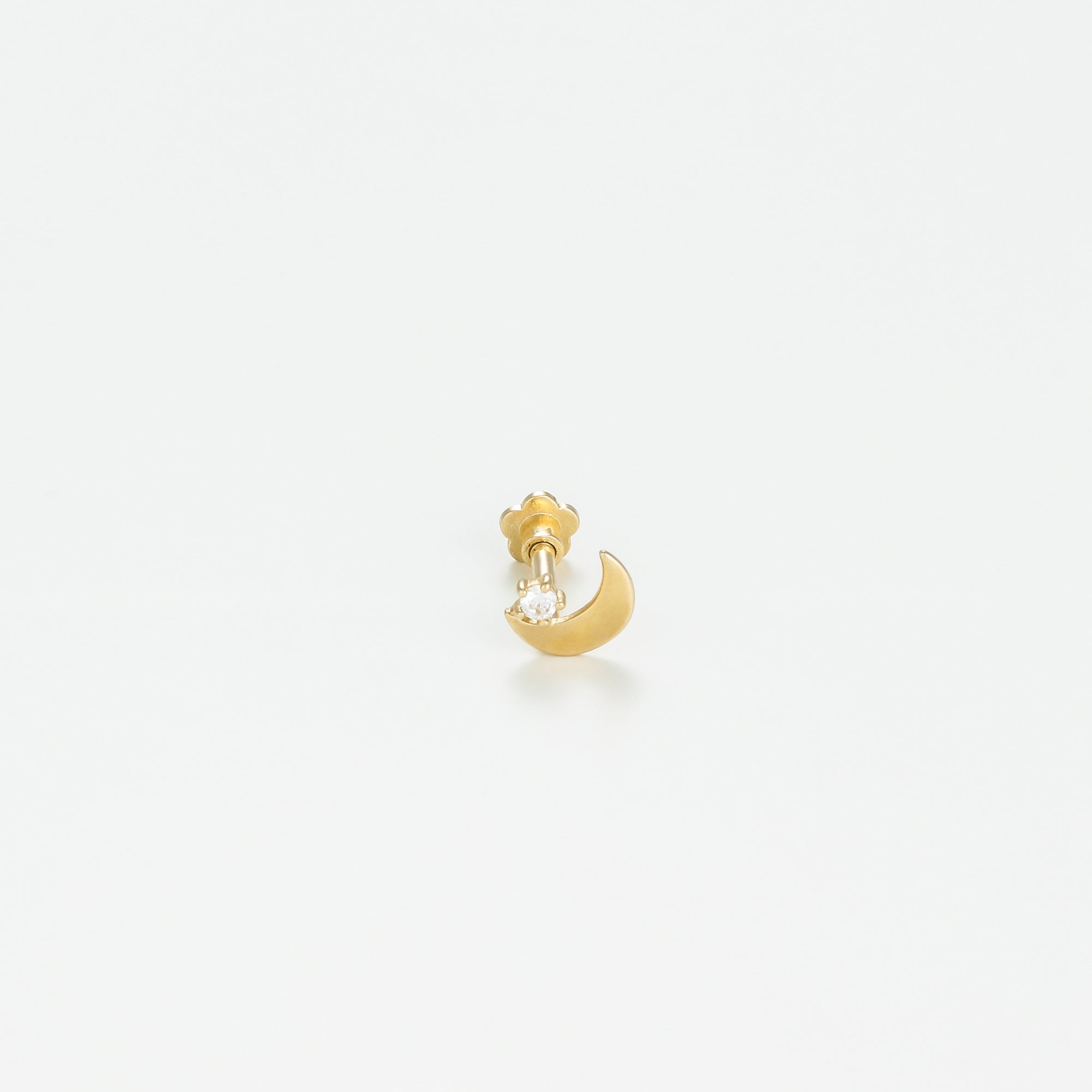 Bijou Cartilage Unitaire "Lune Dorée" - Or Jaune 375/1000