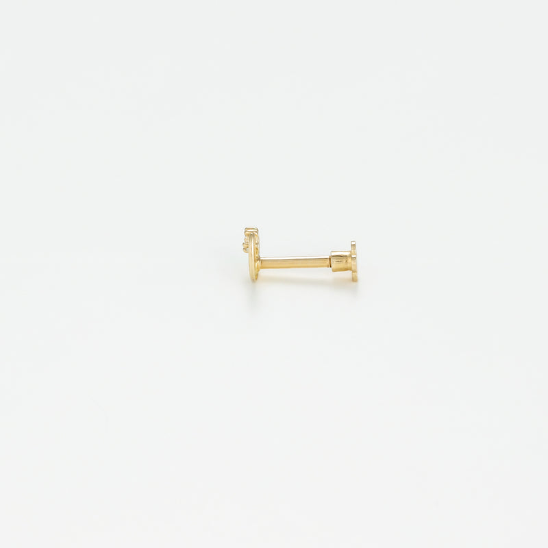 Bijou Cartilage Unitaire "Lune Dorée" - Or Jaune 375/1000