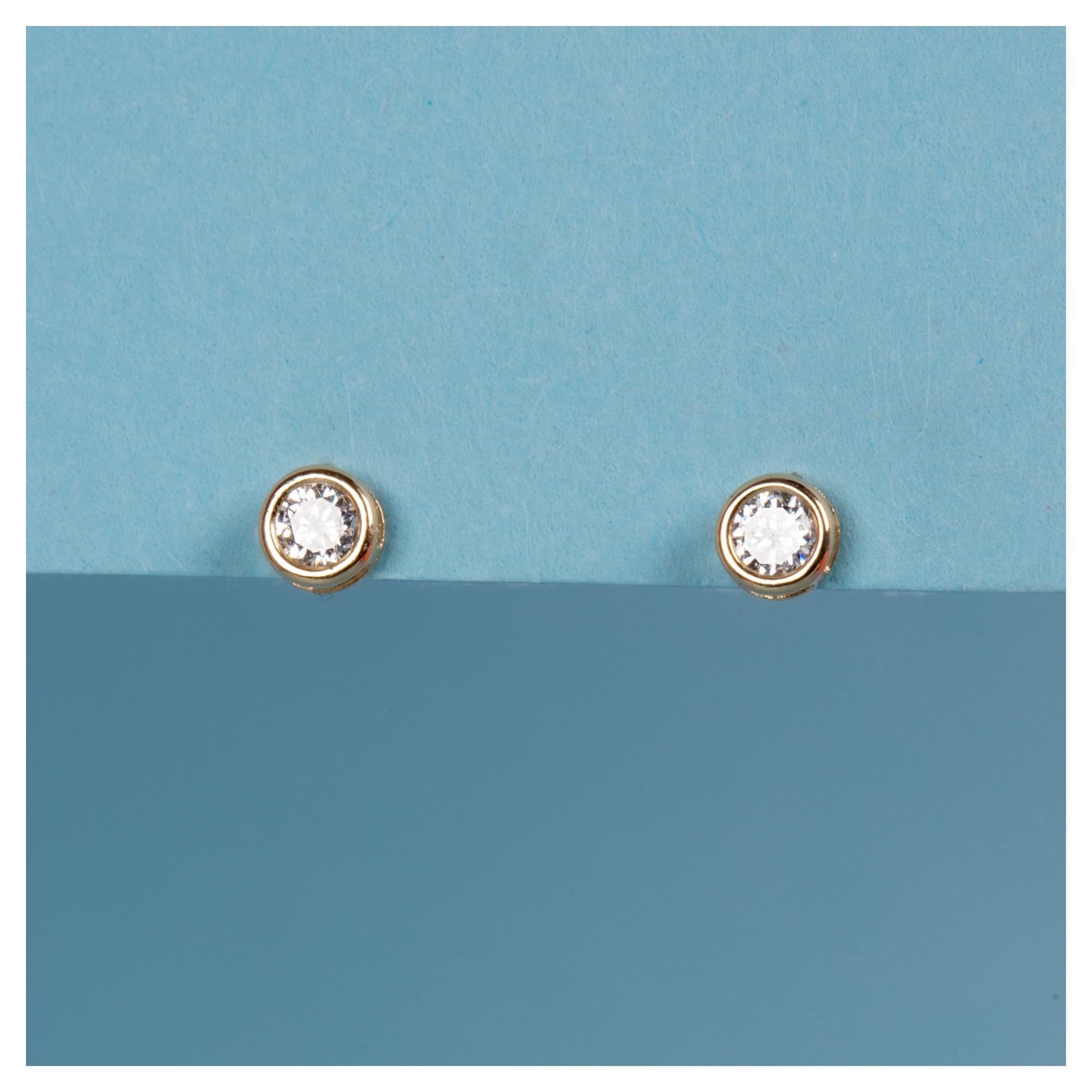 Pendientes “Love Potion” – Oro amarillo 375/1000 y circonio