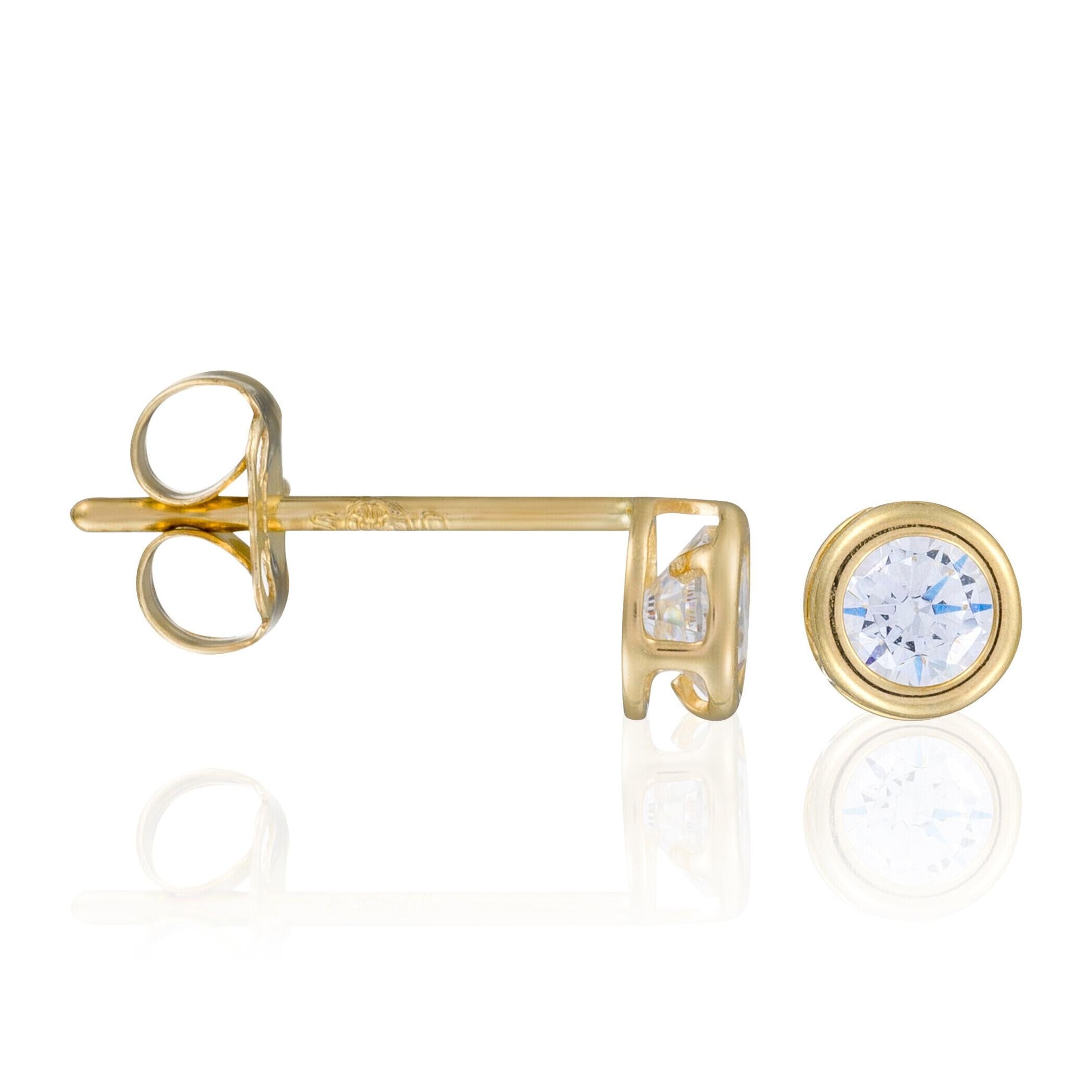 Pendientes “Love Potion” – Oro amarillo 375/1000 y circonio