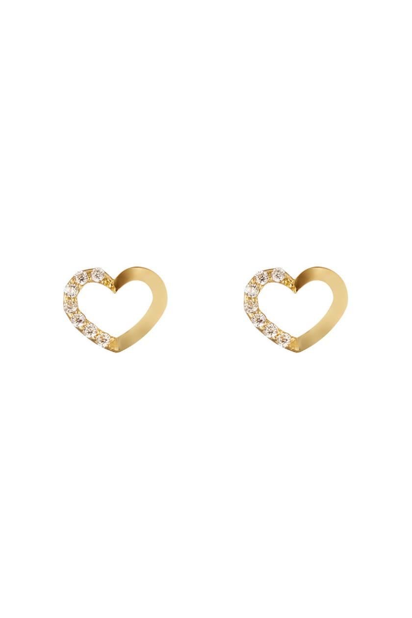 Pendientes “Only You” Oro amarillo 375/1000 y circonitas