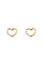 Pendientes “Only You” Oro amarillo 375/1000 y circonitas