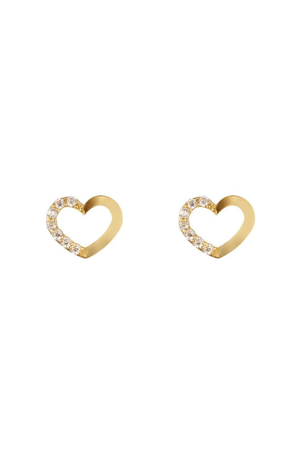 Pendientes “Only You” Oro amarillo 375/1000 y circonitas