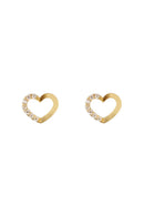 Boucles D'Oreilles "Only You" Or Jaune 375/1000 Et Zirconium