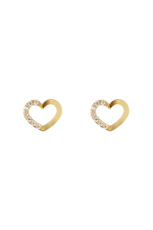 Boucles D'Oreilles "Only You" Or Jaune 375/1000 Et Zirconium