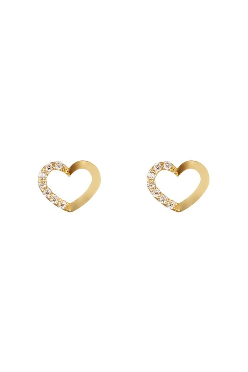 Boucles D'Oreilles "Only You" Or Jaune 375/1000 Et Zirconium