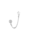 Pendientes Royal - Oro Blanco y Circonio