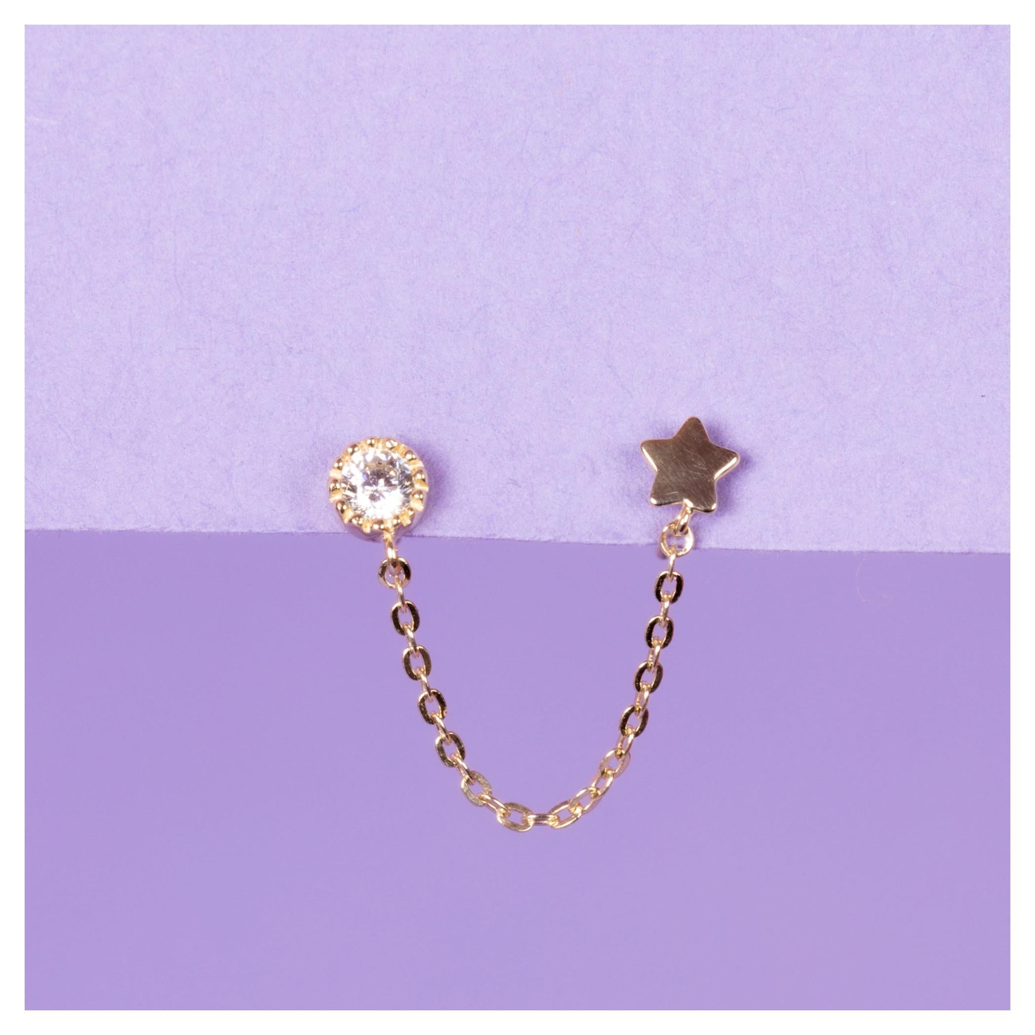 Pendientes “Royal” – Oro Amarillo 375/1000 Y Circonio