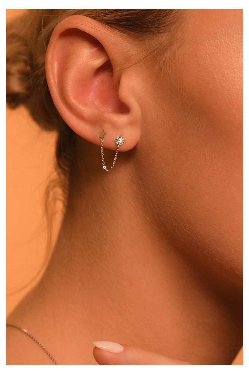Pendientes “Royal” – Oro Amarillo 375/1000 Y Circonio