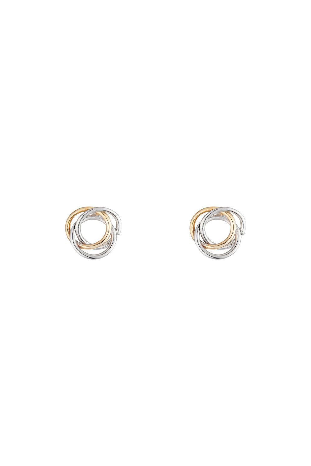 "Crusade" Earrings in Yellow and White Gold 375/1000