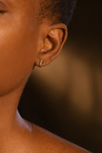 Boucles D'Oreilles "Croisade" Or Tricolore 375/1000
