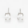 Boucles D'Oreilles "Simply You 4Mm" Or Blanc 375/1000 Et Zirconium