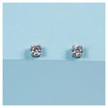 “Simply You 4Mm” Earrings – 375/1000 White Gold And Zirconium