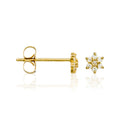 "For Her" Earrings in 375/1000 Yellow Gold and Zirconium