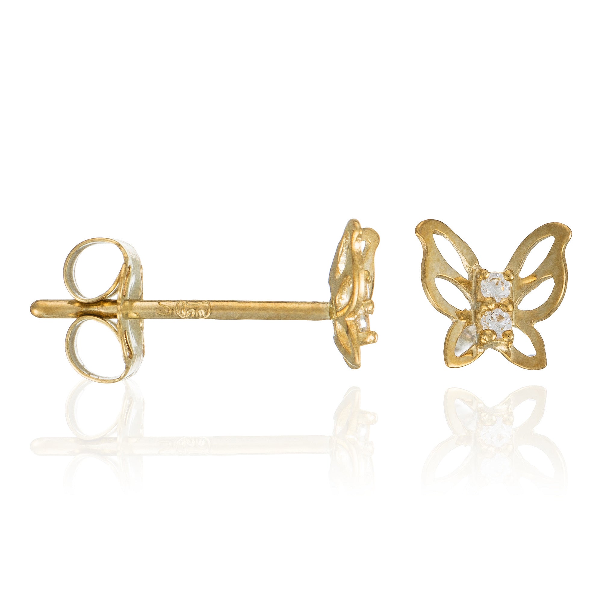 Pendientes "Ilumination" Oro Amarillo 375/1000 y Circonio
