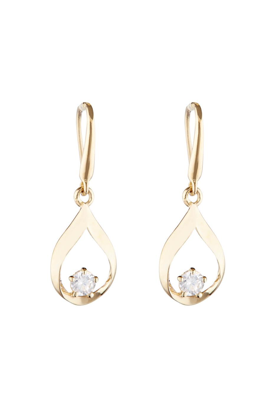 Boucle D'Oreilles "Goutte Précieuse" Or Jaune 375/1000