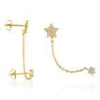Bijou D'Oreille Unitaire Nuit Etoilée - Or Jaune
