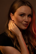 Boucles D'Oreilles "Quality" Or Jaune 375/1000 Et Zirconium