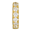 Boucles D'Oreilles "Quality" Or Jaune 375/1000 Et Zirconium