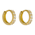 Pendientes “Calidad” Oro Amarillo 375/1000 Y Circonitas