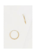 Boucle D'Oreilles "Créoles Simplicité 12 Mm" Or Jaune 375/1000