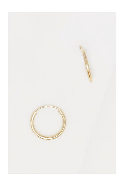 Pendientes Aros “Simplicity 12 Mm” Oro Amarillo 375/1000