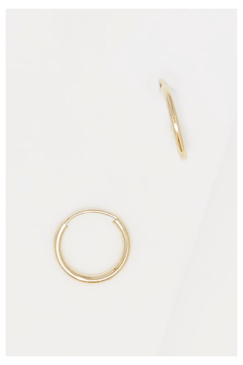 Pendientes “Simplicity 12 Mm Creole” – Oro amarillo 375/1000