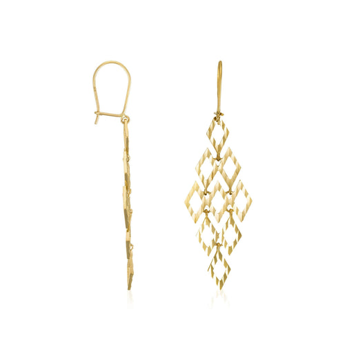 Pendientes “Crazy” – Oro Amarillo 375/1000