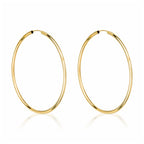 "Créoles Elégance" Earrings 50 Mm Yellow Gold 375/1000
