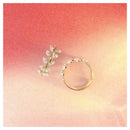 Boucles D'Oreilles "Feuillette" Or Jaune 375/1000