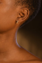 Boucles D'Oreilles "Feuillette" Or Jaune 375/1000