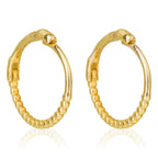 Boucles D'Oreilles "Tendresse" 9Mm Or Jaune 375/1000