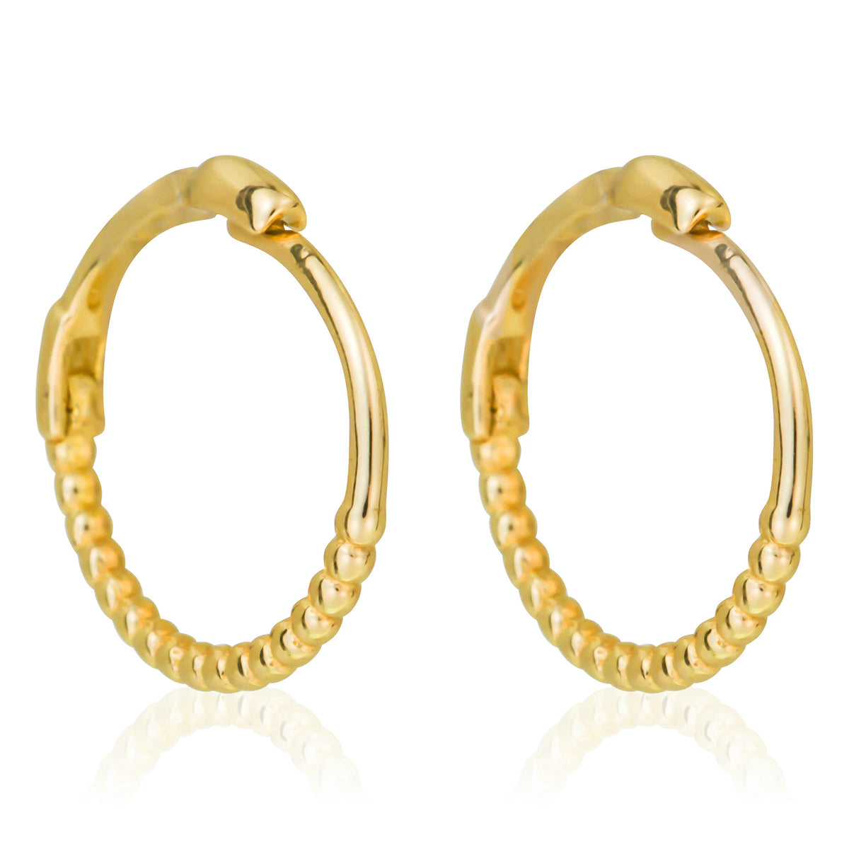 Boucles D'Oreilles "Tendresse" 9Mm Or Jaune 375/1000