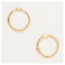 Boucles D'Oreilles "Tendresse" 9Mm Or Jaune 375/1000 Et Zircon