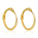 Boucles D'Oreilles "Tendresse" 9Mm Or Jaune 375/1000 Et Zircon