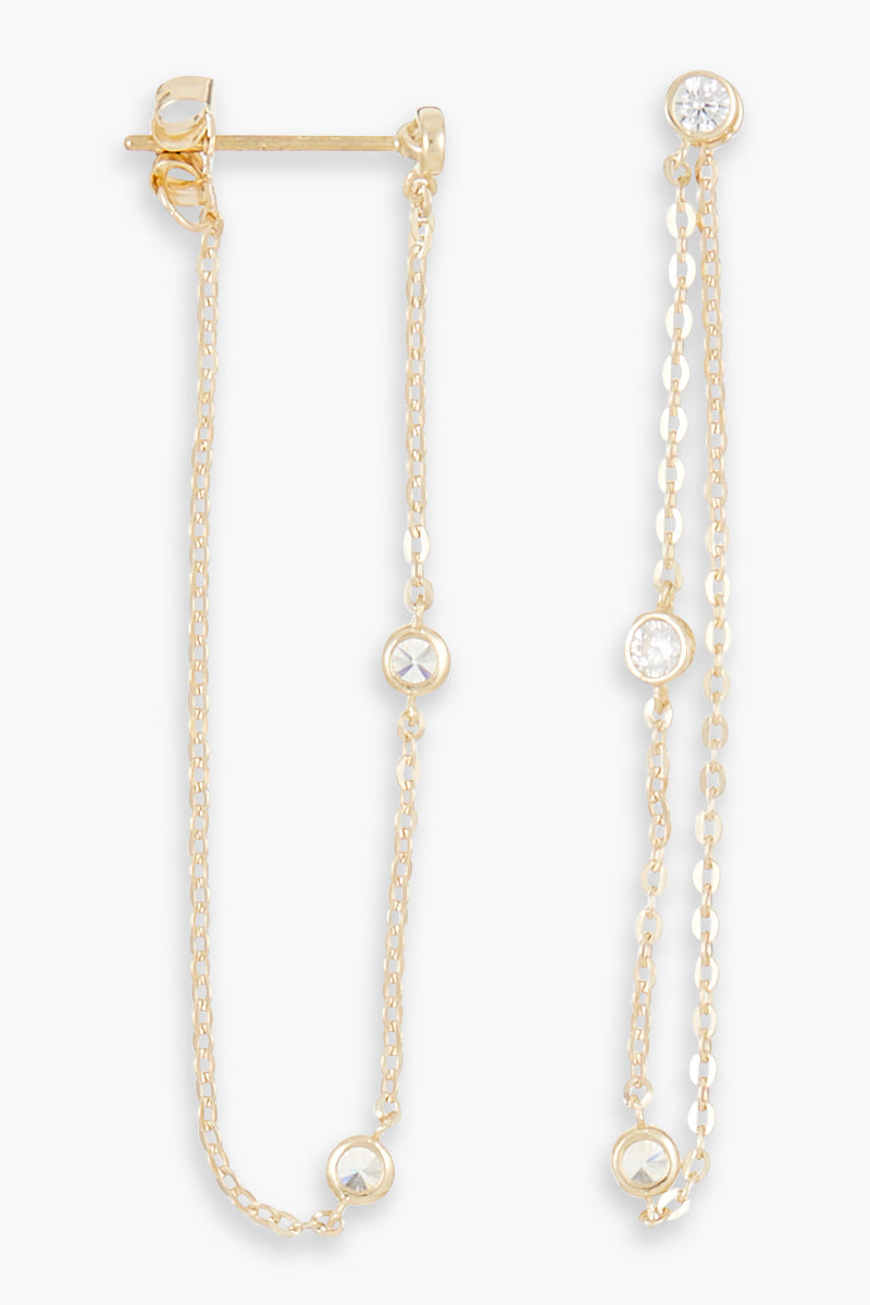 Boucle D'Oreilles  "Elina" Or Jaune 375/1000