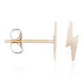 Boucles D'Oreilles Puce "Eclair Doré" Or Jaune 375/1000