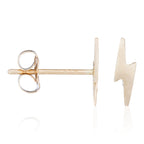 Boucles D'Oreilles Puce "Eclair Doré" Or Jaune 375/1000