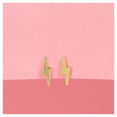 Boucles D'Oreilles Puce "Eclair Doré" - Or Jaune 375/1000