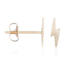 Boucles D'Oreilles Puce "Eclair Doré" - Or Jaune 375/1000