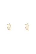 Boucles D'Oreilles "Feuilles D'Or" Or Jaune 375/1000