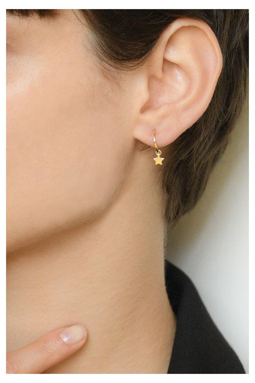 Pendientes Unitarios Isis - Oro Amarillo