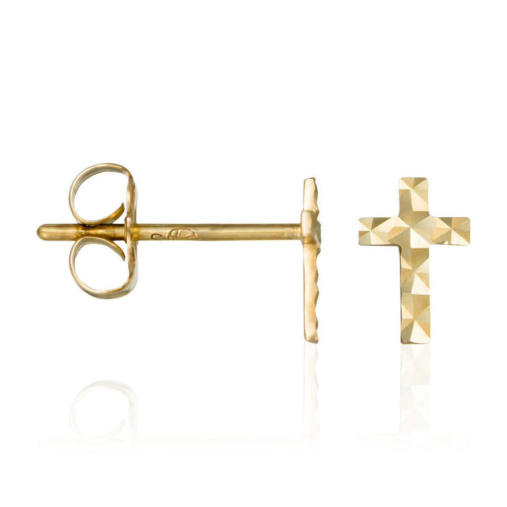 Pendientes Fe - Oro amarillo