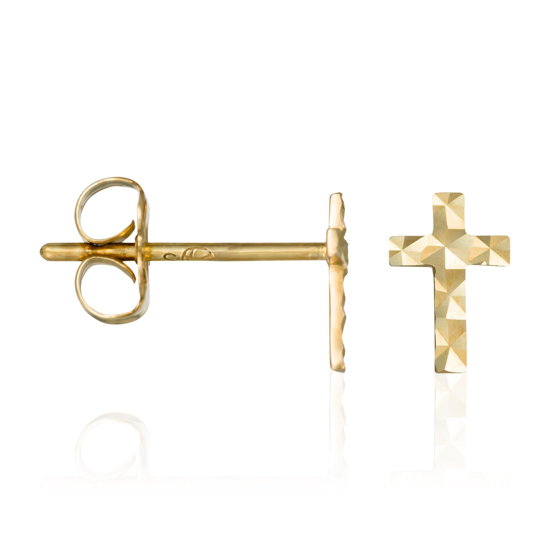Pendientes Fe - Oro amarillo