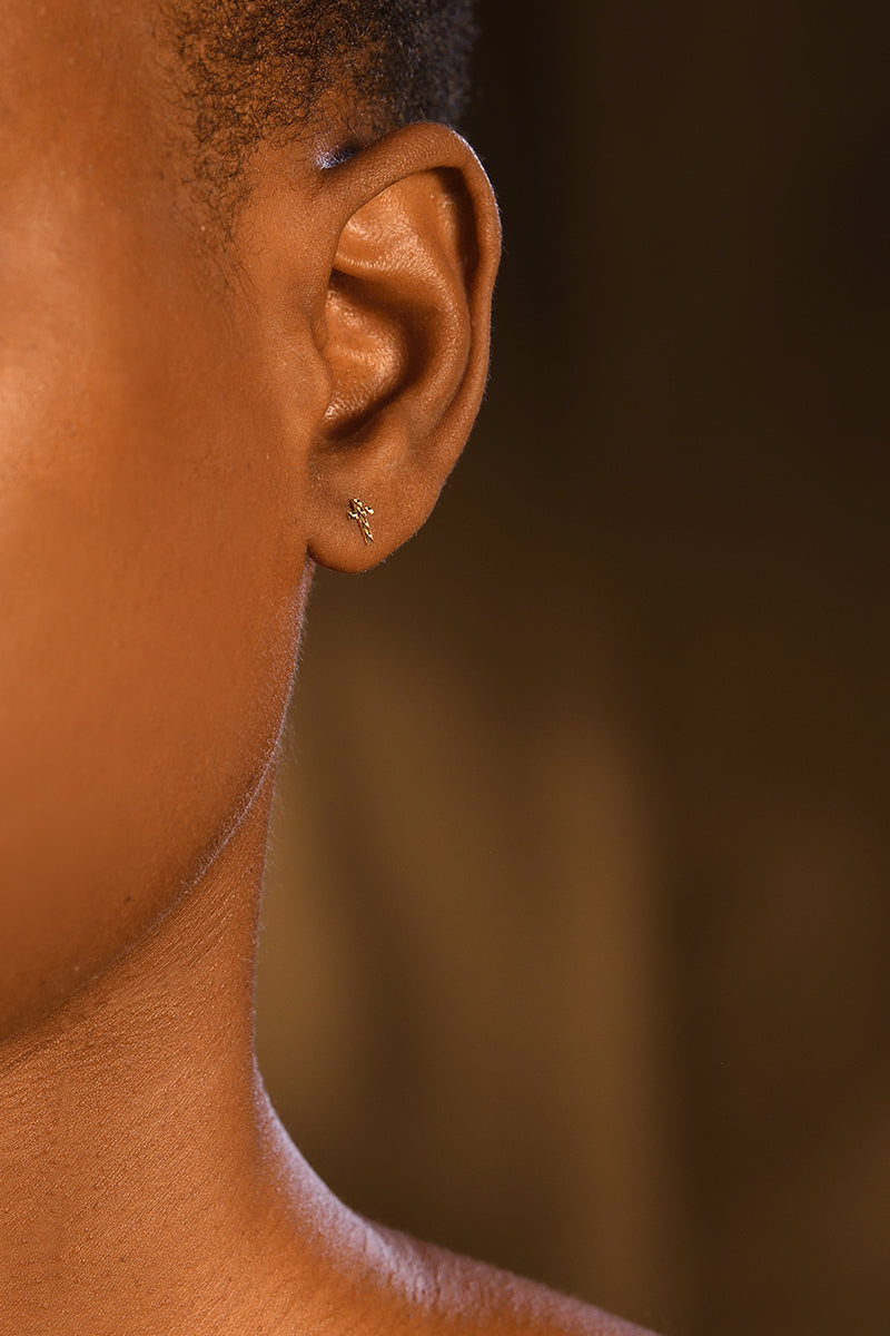 Boucles D'Oreilles "Faith" Or Jaune 375/1000