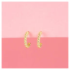Pendientes “Medio Círculo” – Oro Amarillo 375/1000