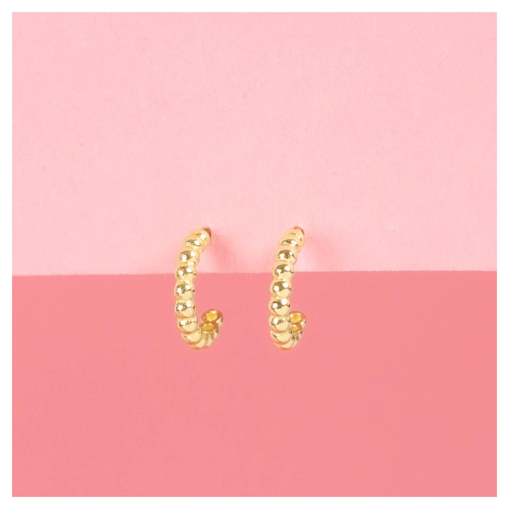 Pendientes “Medio Círculo” – Oro Amarillo 375/1000