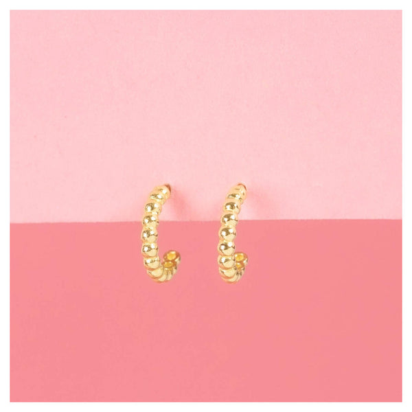 Pendientes “Medio Círculo” – Oro Amarillo 375/1000